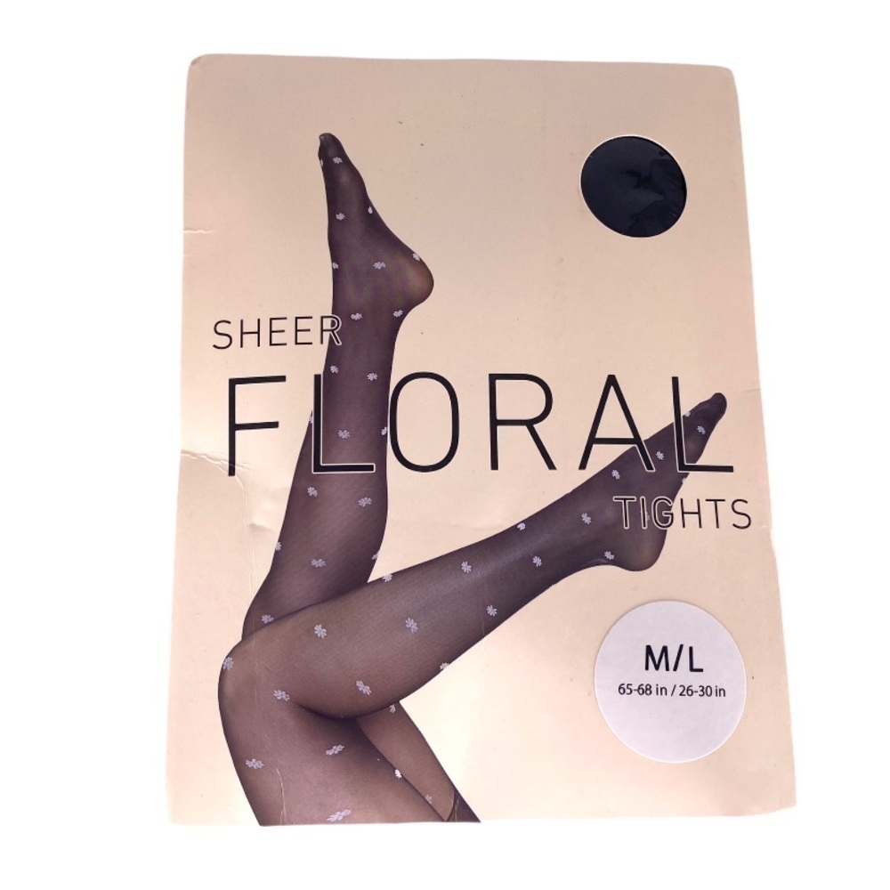 Sheer Floral Women's Hosiery/Tights